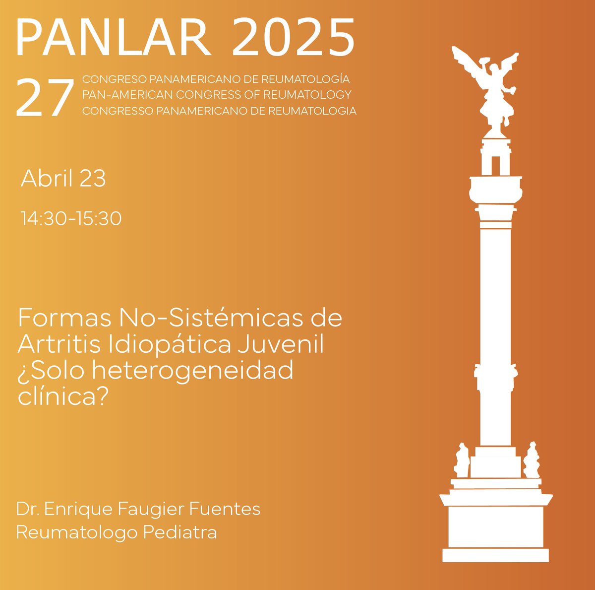 Participar @PANLARLEAGE me enorgullece y motiva para continuar difundiendo conocimientos. Ofrecer la mejor atención a los pacientes pediátricos con enfermedades reumáticas #artritisidiopaticajuvenil #ReumatologoPediatra
