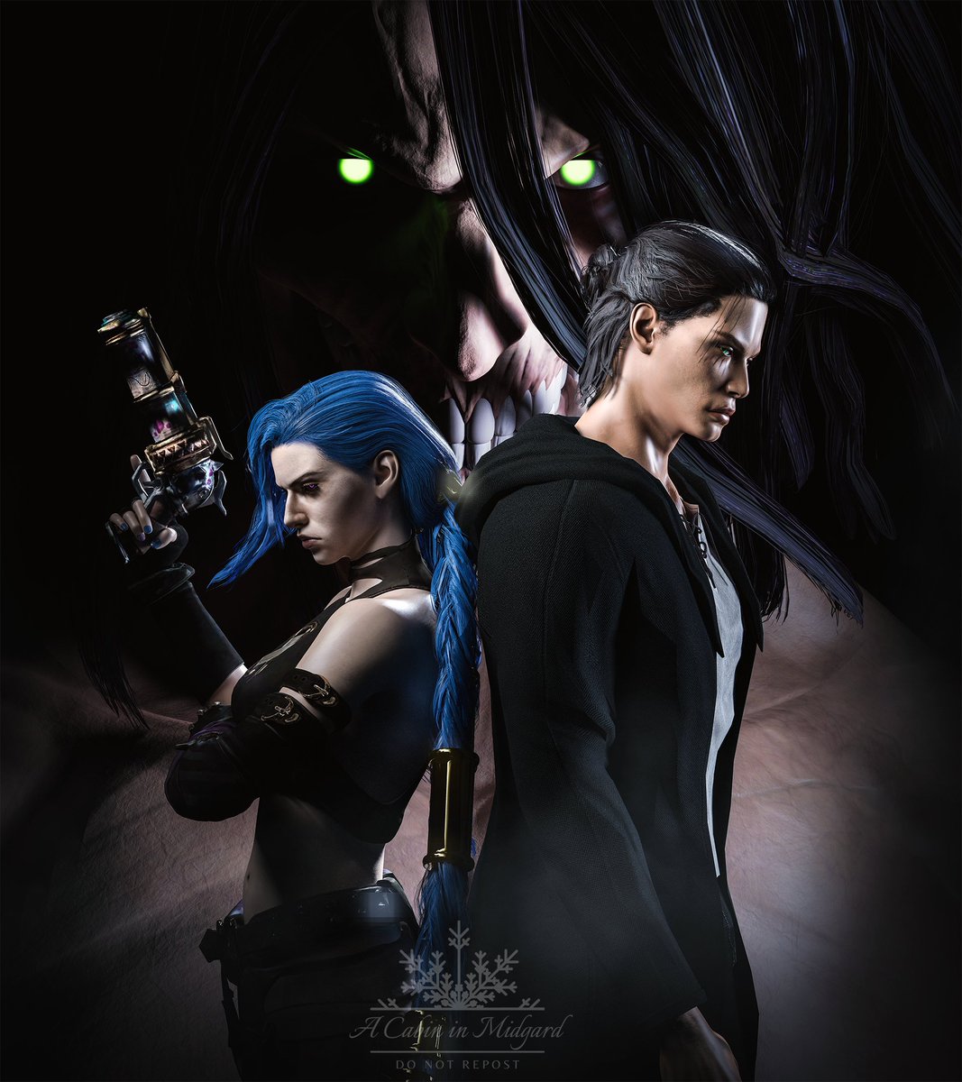 Now this is a crossover I can get behind.
#3dart #ErenJaeger #Jinx #arcane #AttackOnTitan