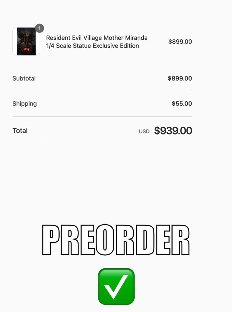 RealBuffMan's tweet image. Preordered: ✅ 
Resident Evil Village Mother Miranda 1/4th Scale Statue Exclusive Edition from @PureArtsLimited 
Only Limited to 150 Exclusive Editions
Q2 2026
#REBHFun 
#ResidentEvilVillage 
#ResidentEvil
#Capcom