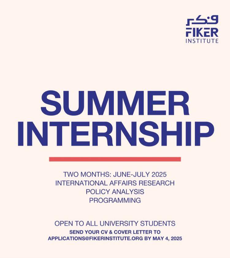 Achimota School (@achimotaschool) on Twitter photo 📣 Calling all aspiring researchers, analysts, & writers looking for work experience in the field of international affairs, global governance, and policy. Send your CV and cover letter to applications@fikerinstitute.org by May 4, 2025 to be considered 📣 Calling all aspiring researchers, analysts, & writers looking for work experience in the field of international affairs, global governance, and policy. Send your CV and cover letter to applications@fikerinstitute.org by May 4, 2025 to be considered