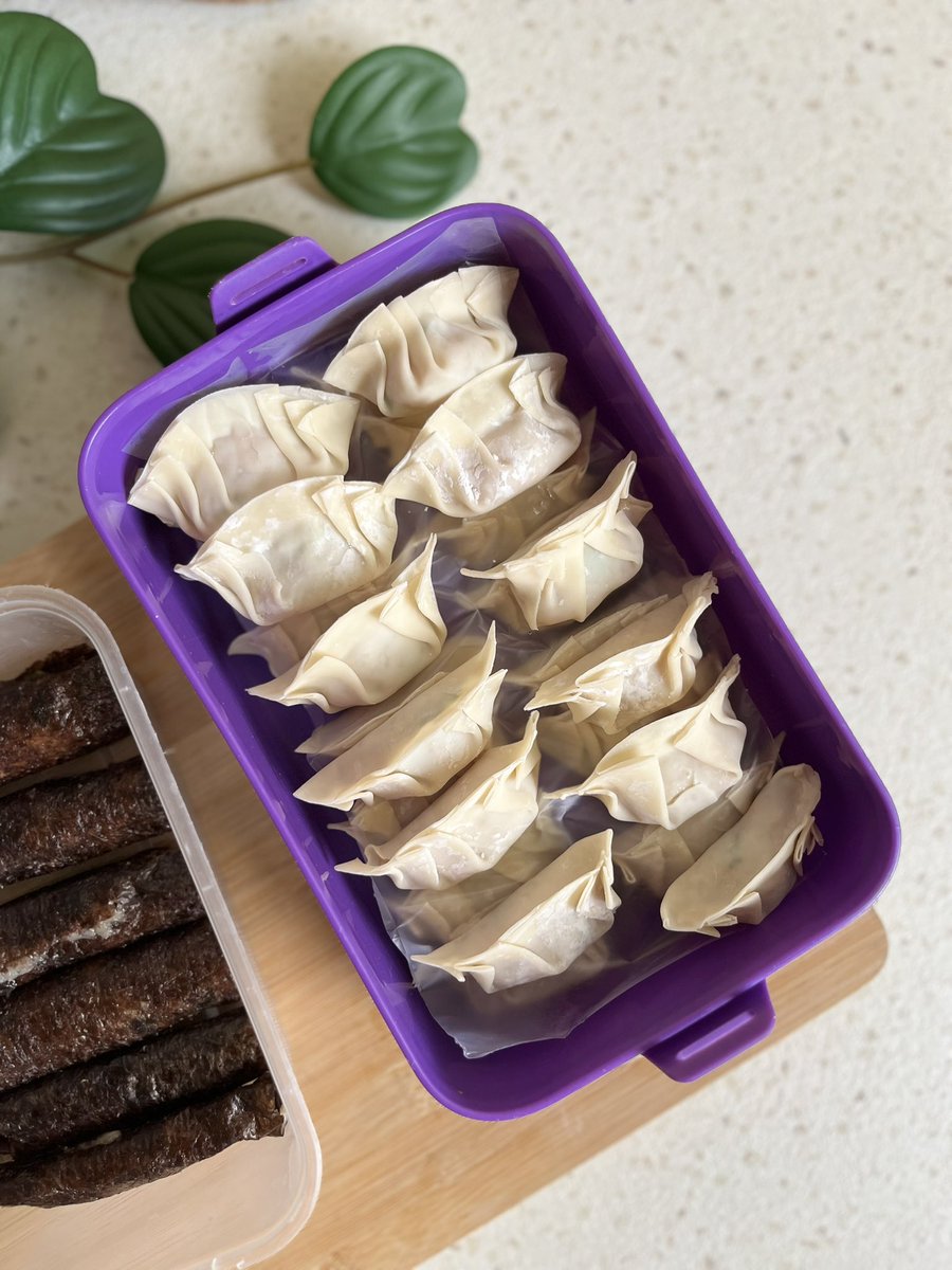 Nyetok pangsit buat Frozen Food ku lagi. Tanpa tepung dan full dada ayam. 
Kalau dipakein kuah bisa, mau di panggang kayak gyoza pun jg bisa 🫶