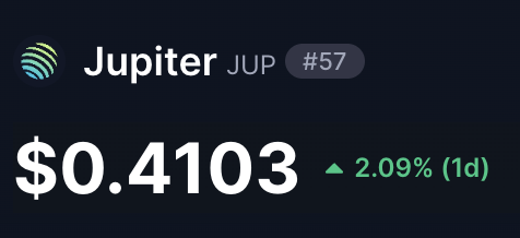 $JUP Breaking $0.41 ... is it happening?? 🚀🚀