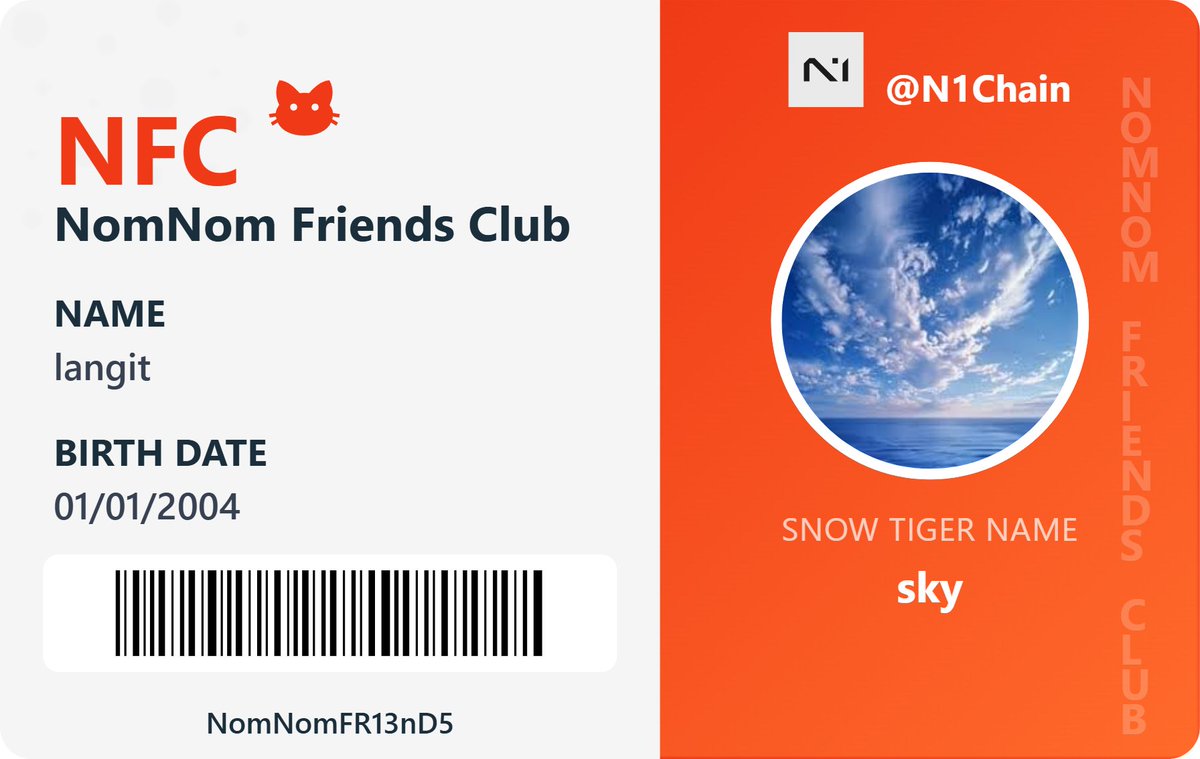 BugAple's tweet image. I just generated my first NomNom ID.   If you want to be a part of the @NomNom_N1Friends Club (NFC)   you can generate here: generator.karfo-web.com (only work on PC / Android device)

@N1Chain
@JulesXBT