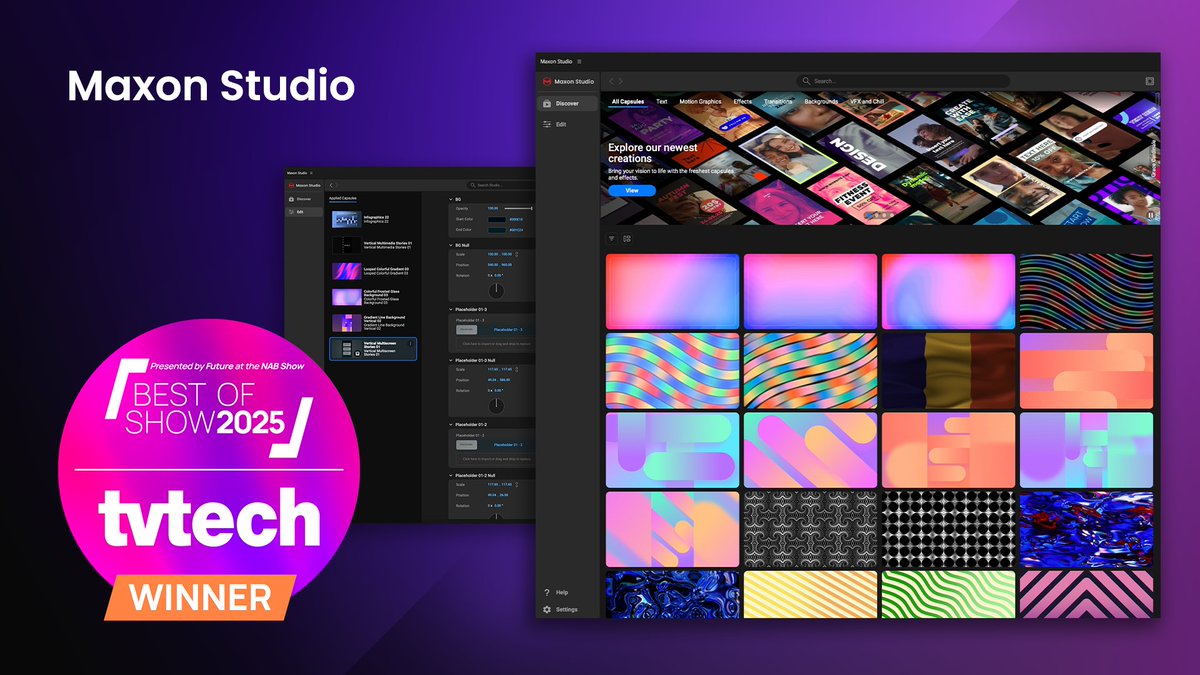 🏆 We won product of the year at #NABShow with #MaxonStudio! 
👇 Learn more about how to speed up your workflow
maxonvfx.com/4ipZE0I