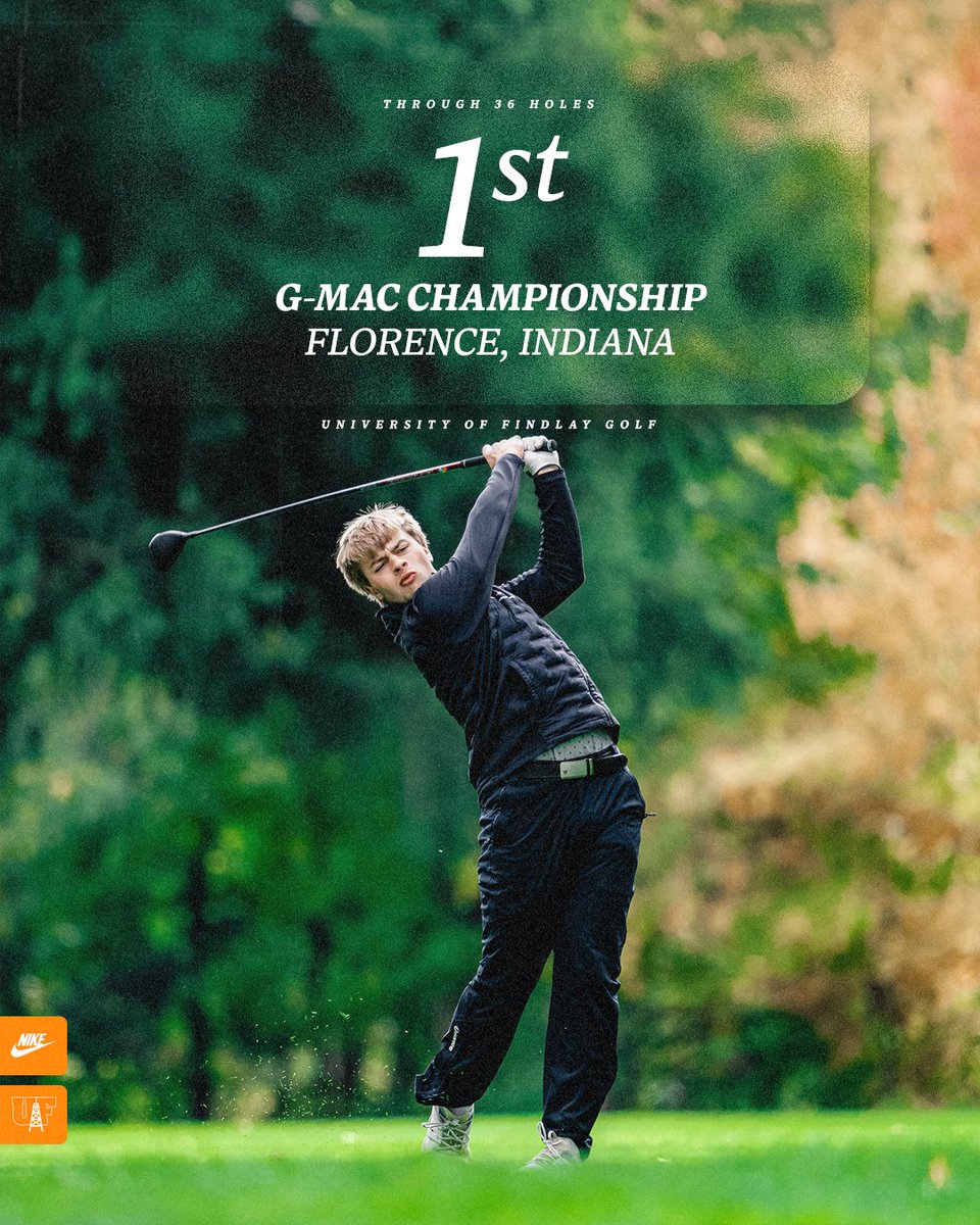 Looking to defend last year's title, our men's golf team leads through 36 holes at the G-MAC Championship.

#GoOilers | #BeGreat

🔗: findlayoilers.com/news/2025/4/21…