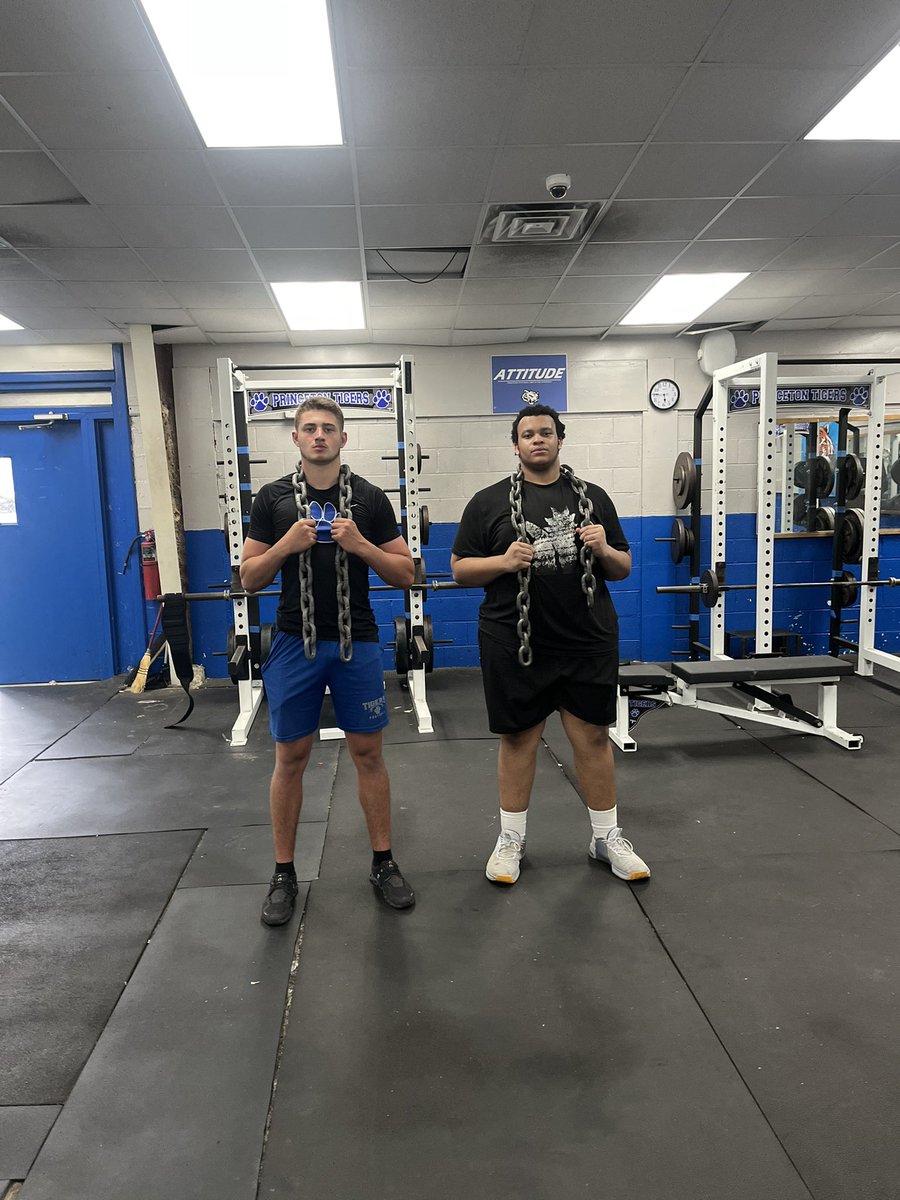 Princeton Tigers Football (@pshstigersfball) on Twitter photo 🐅🦍KINGS OF THE JUNGLE🐅🦍 Skill <a href="/Chancembarker12/">Chance McKade Barker</a> Linemen Taariq Williams 💪 #NoBCD #PTownTough 🐅🦍KINGS OF THE JUNGLE🐅🦍 Skill <a href="/Chancembarker12/">Chance McKade Barker</a> Linemen Taariq Williams 💪 #NoBCD #PTownTough