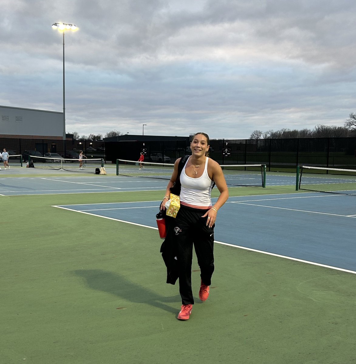 It took about 3.5 hours of play, but the Varsity Panthers came out on top 5-0 against Fairfield.  There was some great tennis to watch in all positions!  JV also won 14-0!!  🐾🎾

Next match is tomorrow night at Mishawaka.