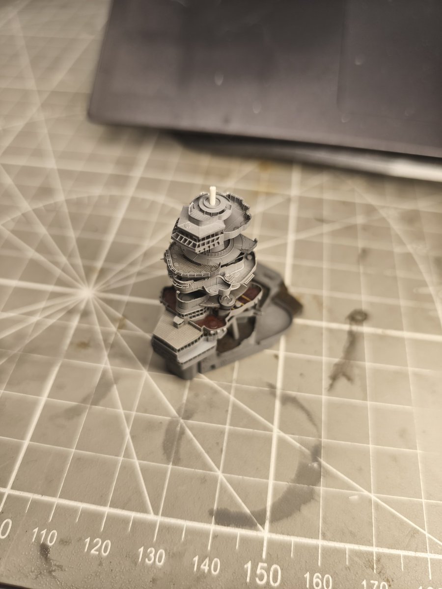 Foxhound637's tweet image. #模型製作過程
#模型製作技巧
#艦船模型
#戦艦長門 #700スケモ #700scale #艦船模型