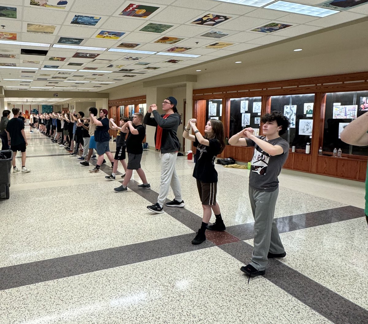 We are taking our first steps for this fall’s marching season! See everybody Thursday! #together