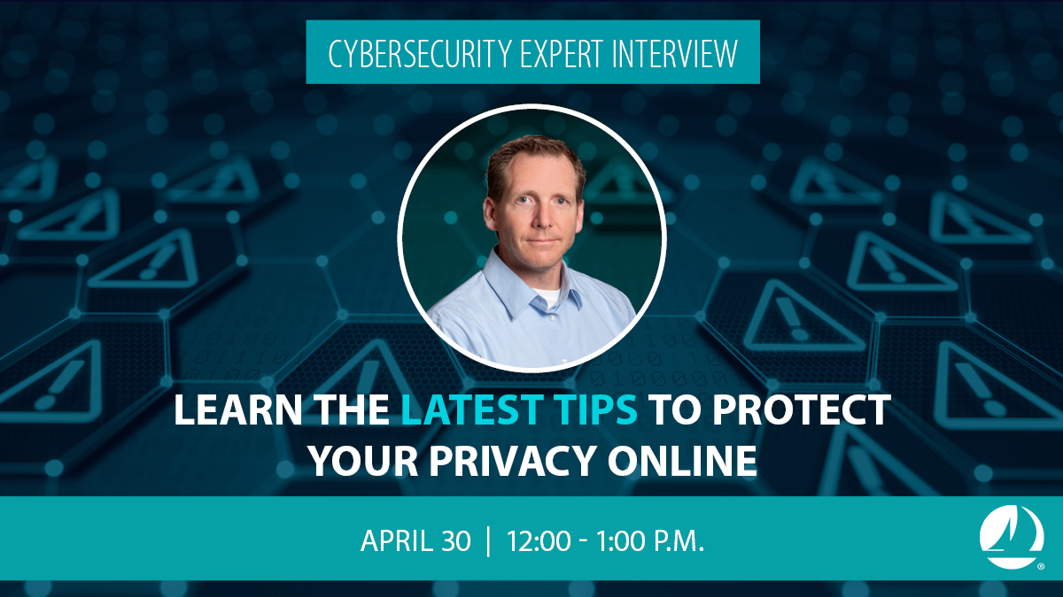 Join expert Jim Stickley for a FREE #Cybersecurity Interview and learn how to protect yourself online and learn how to help safeguard your privacy. Stickley’s discussion includes the latest tactics hackers are using. Register at sdccu.com/fww. Federally Insured by NCUA.