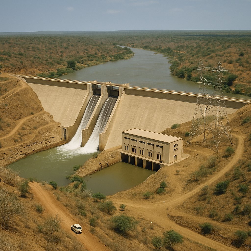 Why Jubaland is a key state for Somalia’s hydroelectric power and food security🧵 

1- Bardere Dam (Hydropower &amp; Irrigation)
- Name: Bardere Dam Project
- Location: Bardere, Gedo Region
- River: Jubba River 
- Planned use: Hydropower, Irrigation 
- Electric Capacity: 80–100