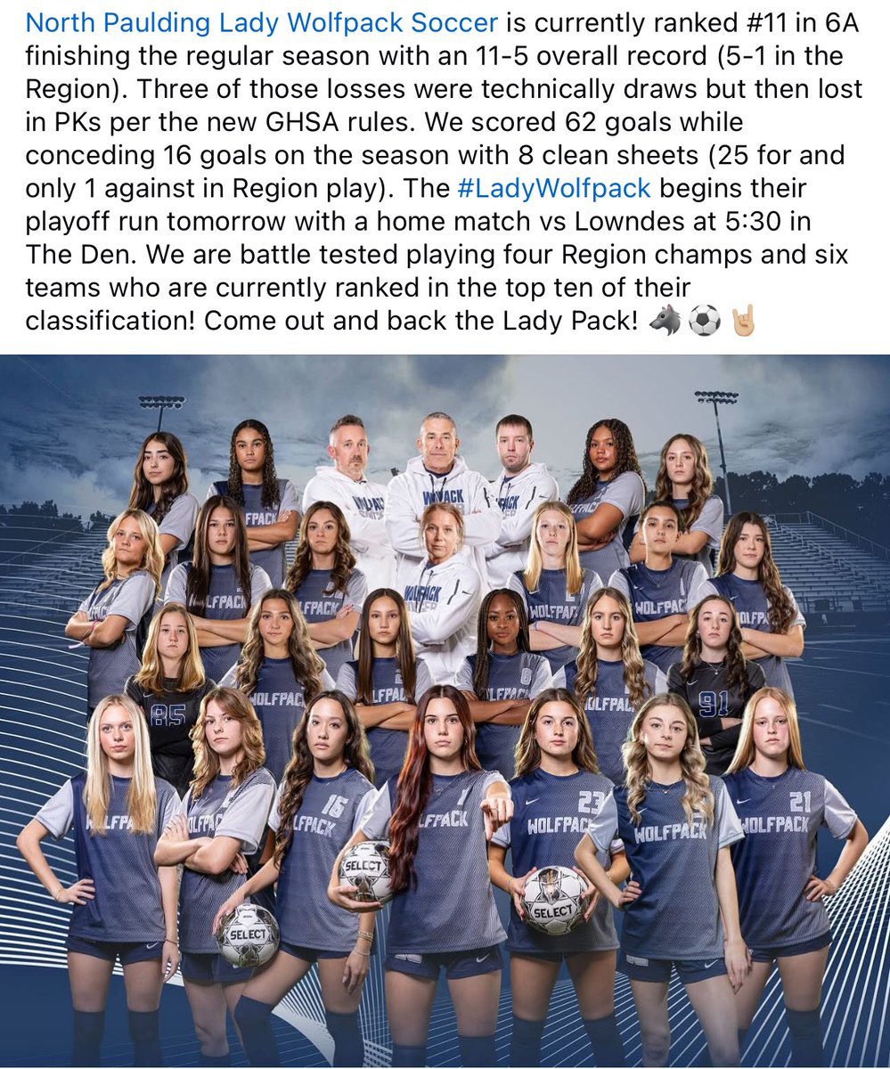 #LadyWolfpack <a href="/NPLadyWolfpack/">NPHS Lady Wolfpack</a> 🐺⚽️
#TrainCompeteWin