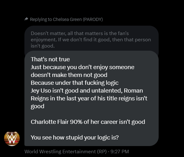 ItsAllProdigy's tweet image. // This is how the owner of @wwerp717 treats people who join their company. Yells at you, berates you in front of anyone. I was a good friend to this person when they were down in the dumps. This is how he treated me. Don't join this shitty company of his.