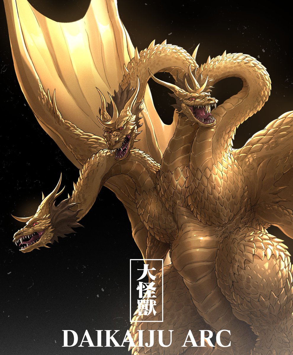 NekoKang1's tweet image. ✨King Ghidorah "The Three Headed Monster"✨
Finally, my first villain fanart and also godzilla nemesis, King Ghidorah!!!
终于完成了我的第一个反派''王者基多拉”
#godzilla #kaiju #kaijufanart #ゴジラ #godzillafanart #哥斯拉 #art #digitalart #toho #kingghidorah #tokusatsu