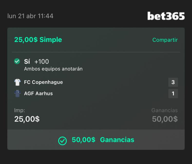 badillobets's tweet photo. 7/7 ✅ día perfecto! Pasamos de $170 dólares a $325 😝 Te amo liga Danesa 🇩🇰 https://t.co/8IRxcTSFeg