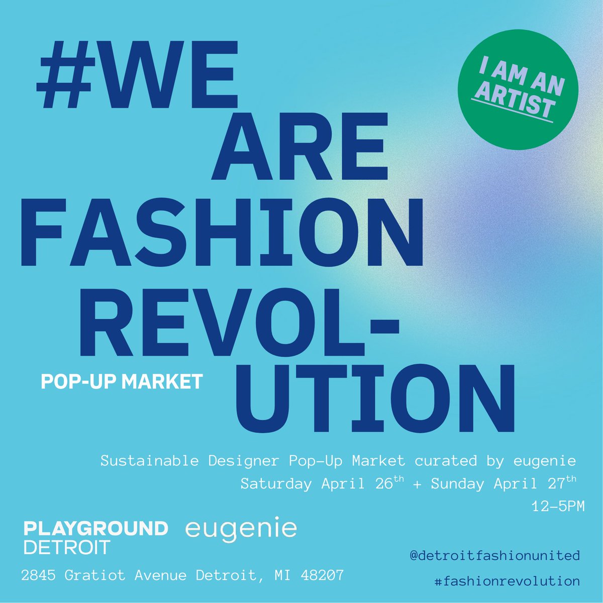 Celebrate 🌎 Day! #WeAreFashionRevolution Kick-off + Mixer this Tuesday #EarthDay #FashionRevolutionWeek - eepurl.com/jcXhmw