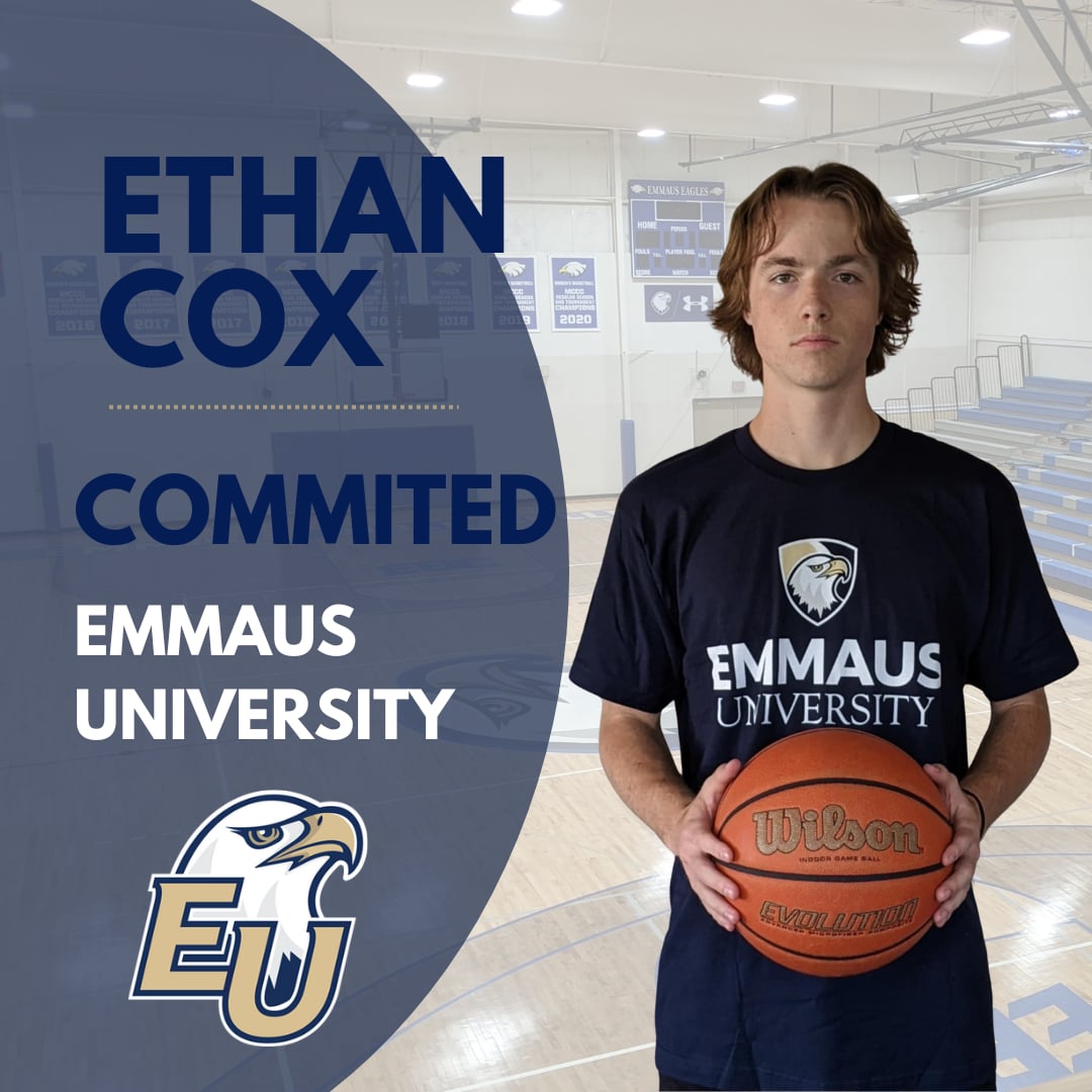 Ethan Cox (@ethancox_40) on Twitter photo I'm excited to announce that I'll be playing at Emmaus University next year! <a href="/CoachT_EU/">Matthew Tomlinson ๐๐ฆ
</a> <a href="/CoachDyl_EU/">Dylan Anderson</a> <a href="/AHA_panthers/">Aggieland Panthers</a> <a href="/NCHBCNextLevel/">NCHBC Recruiting</a> #recruithomeschool #nchbc I'm excited to announce that I'll be playing at Emmaus University next year! <a href="/CoachT_EU/">Matthew Tomlinson ๐๐ฆ
</a> <a href="/CoachDyl_EU/">Dylan Anderson</a> <a href="/AHA_panthers/">Aggieland Panthers</a> <a href="/NCHBCNextLevel/">NCHBC Recruiting</a> #recruithomeschool #nchbc