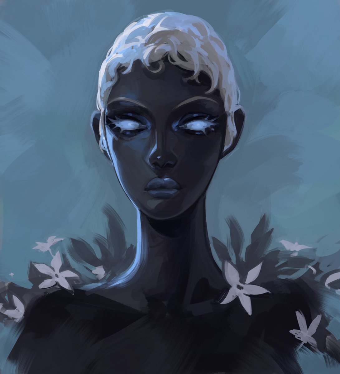 Miss Naenia from Cultist Simulator by <a href="/weatherfactory/">Weather Factory</a> 🩵💙
