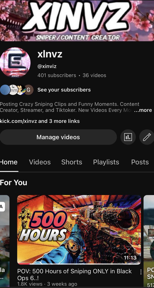 thinking when i hit 500 subscribers, if i did a community best bo6 sniping clip challenge with $175 in prize money with a top 3 winners payout, how many people would participate? dm me or lmk in the replies below!🤝🏽🔥

subscribe here! - youtube.com/@xinviz?si=D06… ❤️
