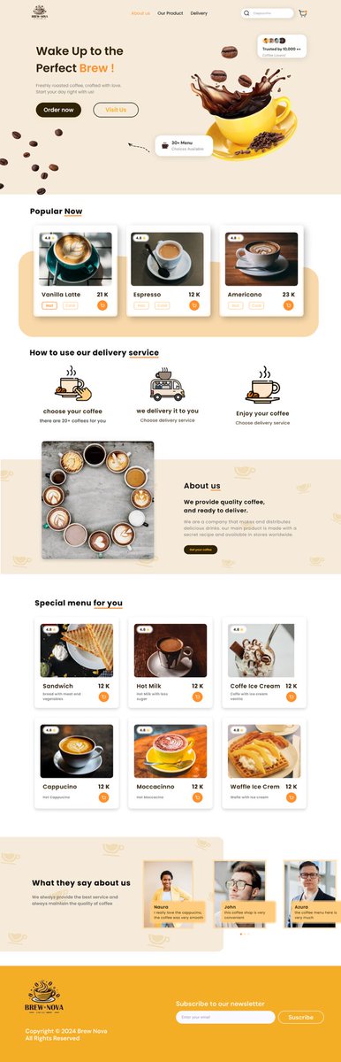 EBlessed11's tweet image. Design That Brews Experience &amp;amp; Delivers Results

Just wrapped up a UI/UX design project for a coffee brand and an ed-tech platform—and I’m proud of how these turned out!