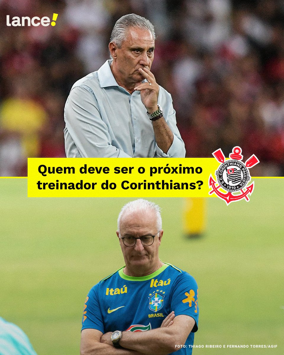 lancenet's tweet image. E AÍ, FIEL: QUEM VEM PRO TIMÃO? 🦅

#FutebolBrasileiro #Corinthians #Tite #DorivalJr