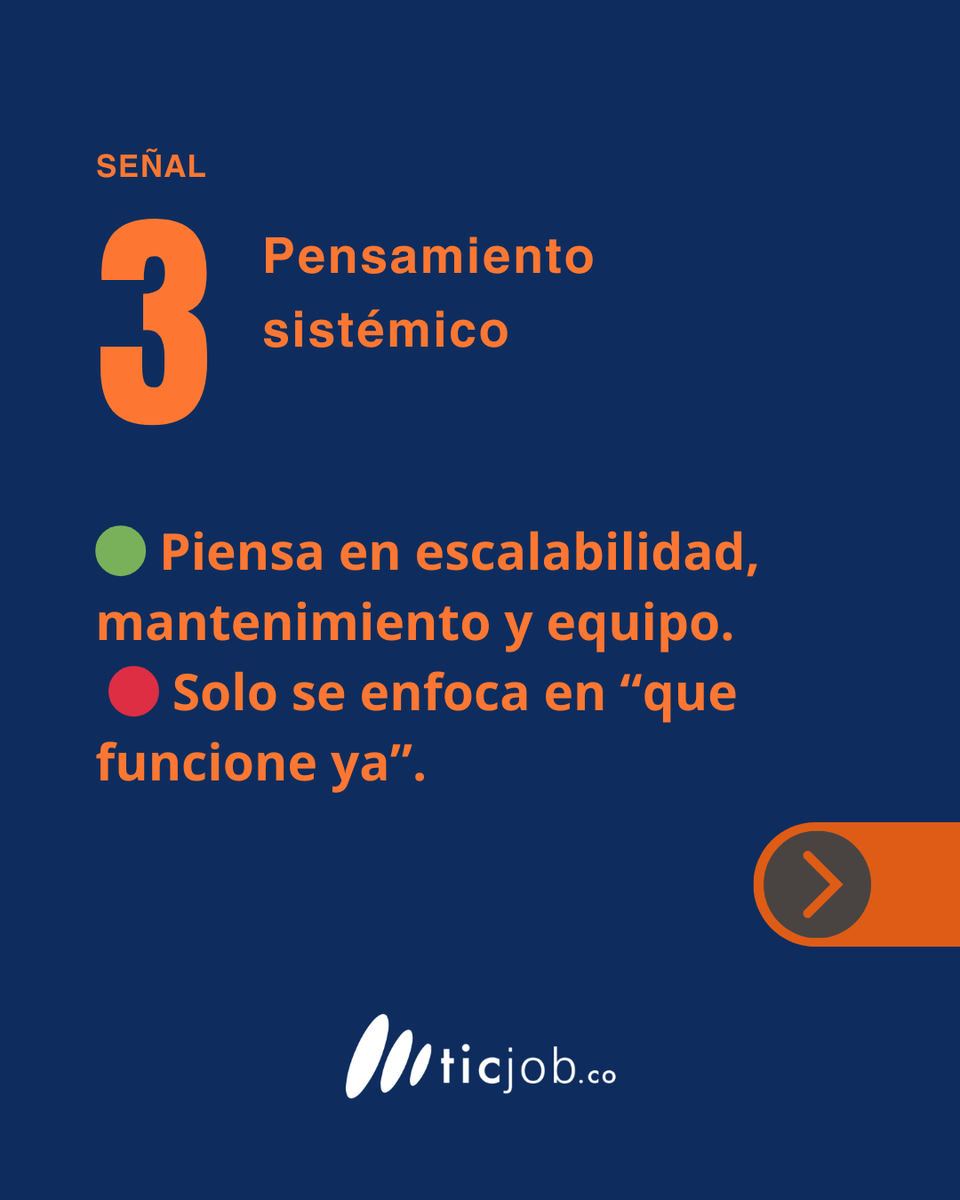 ticjobco's tweet photo. hay señales claras que lo diferencian de alguien que solo aparenta. Este carrusel te ayudará a reconocerlas.
💡 ¿Has trabajado con uno de cada lado? Cuéntanos tu experiencia.
#SeniorDev #DesarrolloTI #TalentoTech #ReclutamientoTI #CarreraTI #EvaluaciónTech #ticjob https://t.co/v26NYA6O41