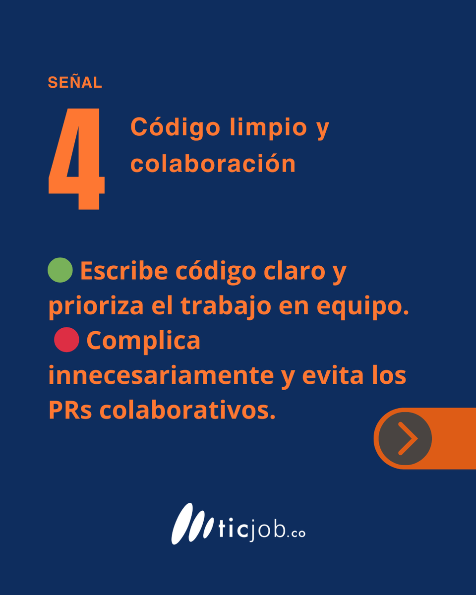 ticjobco's tweet photo. hay señales claras que lo diferencian de alguien que solo aparenta. Este carrusel te ayudará a reconocerlas.
💡 ¿Has trabajado con uno de cada lado? Cuéntanos tu experiencia.
#SeniorDev #DesarrolloTI #TalentoTech #ReclutamientoTI #CarreraTI #EvaluaciónTech #ticjob https://t.co/v26NYA6O41