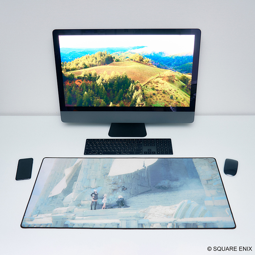 SQEX_eSTORE's tweet photo. 「#ニーア」シリーズからゲーミングマウスパッドが登場！デザイン性と機能性を両立した大型マウスパッドです。通常のマウスパッドと違いデスク全面に敷くことができ、ゲーミングや仕事の際、マウスを広く操作することができます。#NieR
https://t.co/tJMz429h4S https://t.co/MKF26YioEU