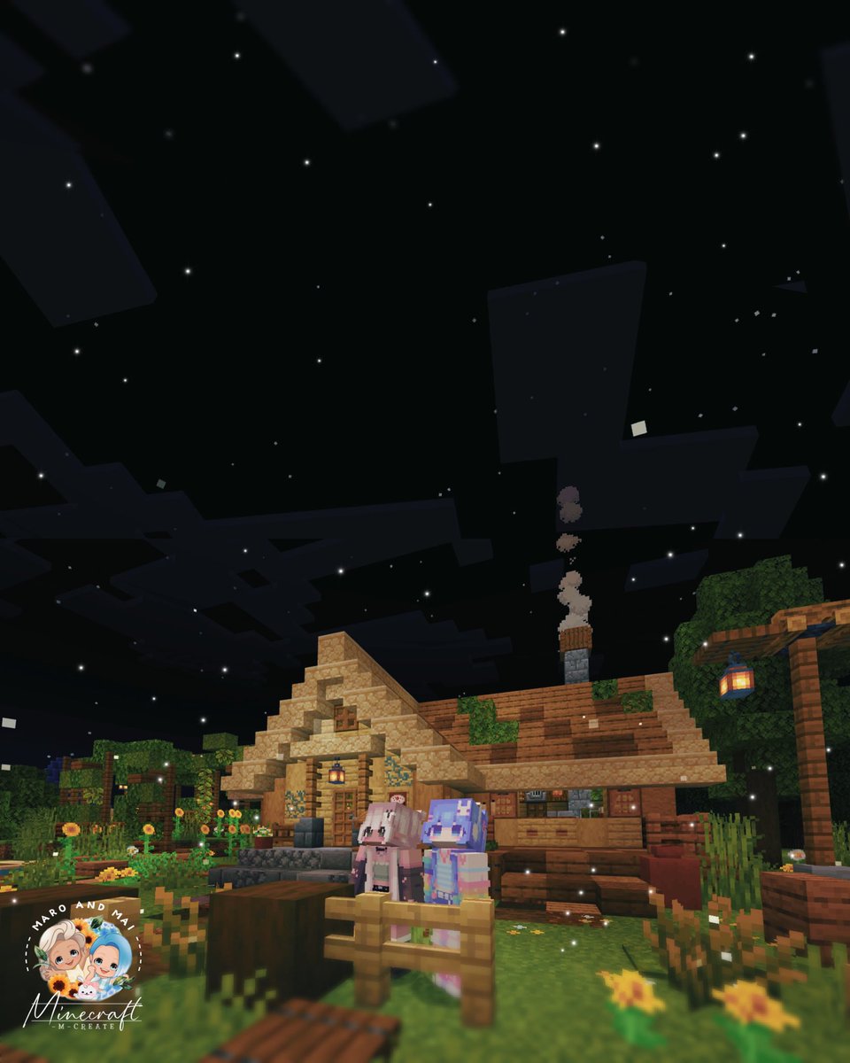 蛍とお星さまが綺麗だね🌟.*
#Minecraft #minecraft建築コミュ #Minecraftbuilds #マイクラ 🌱.･。