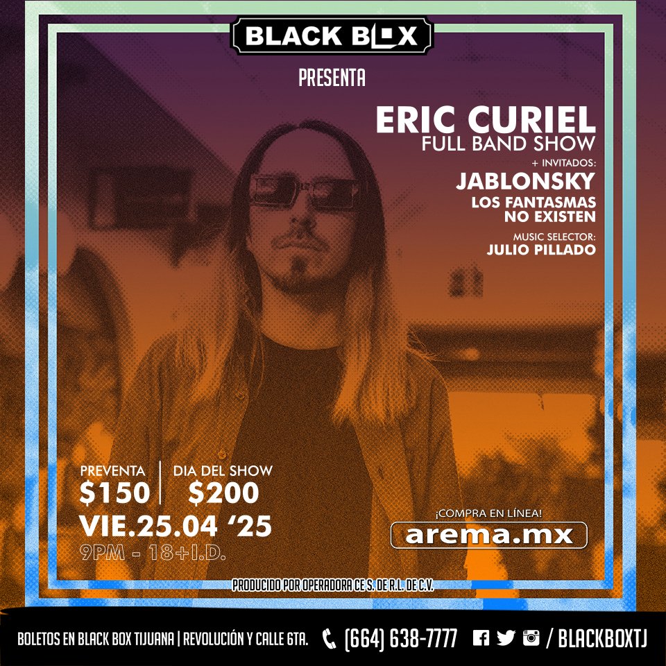 Este viernes en <a href="/BlackBoxTj/">Black Box Tijuana</a> 
#Tijuana