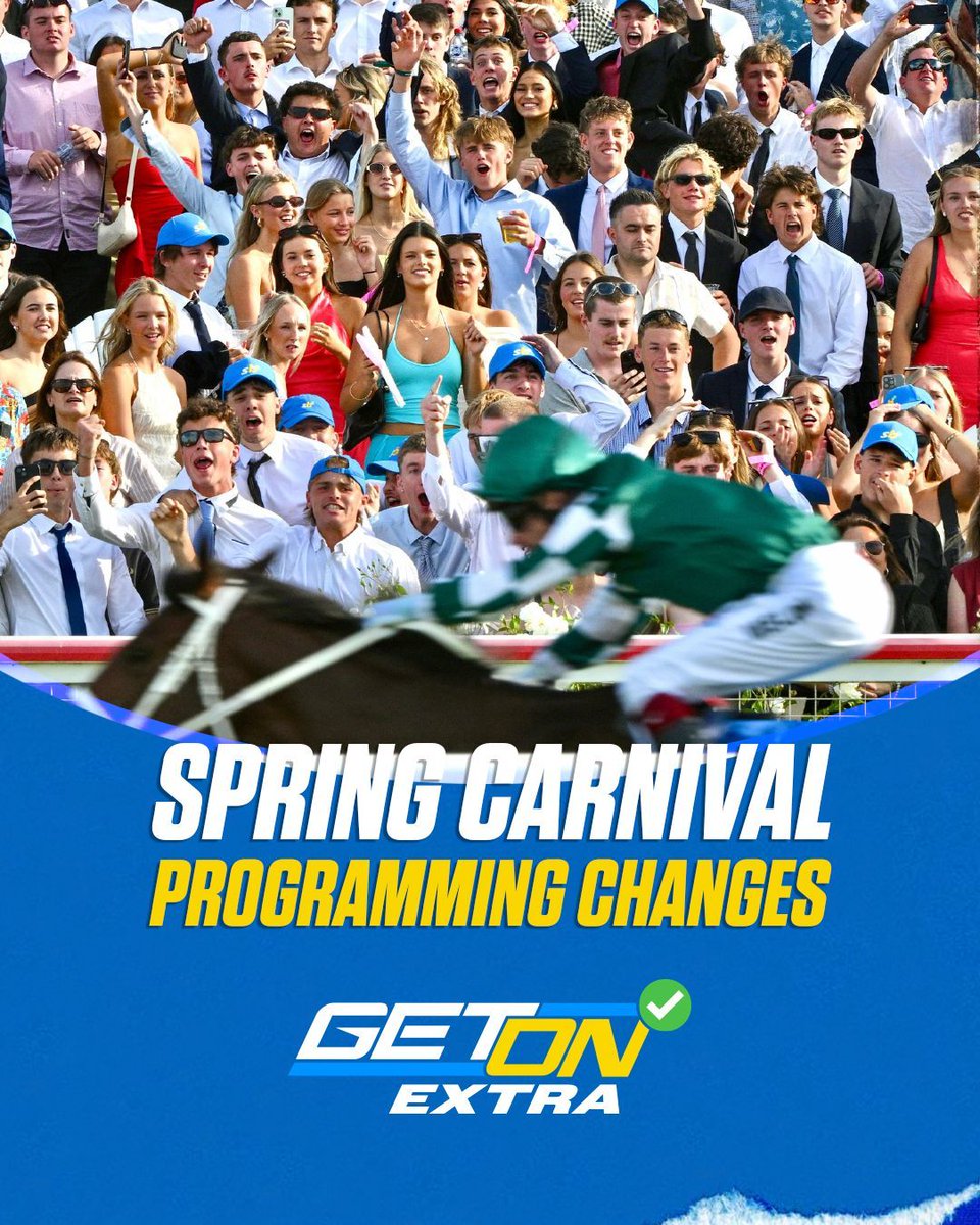 GetOn78's tweet photo. OPINION: The #GetOnExtra team discuss the changes that the MRC have implemented for the Spring Carnival. What are your thoughts? ๐ ๐ค
๐ https://t.co/qHUASkAmK5
#ExtraRoundTable #Opinion #MRC #HorseRacing #SpringCarnival
๐ท๏ธ @brentzerafa @Simonmarshall33 @matt_nevett_ @_emriordan @melbracingclub