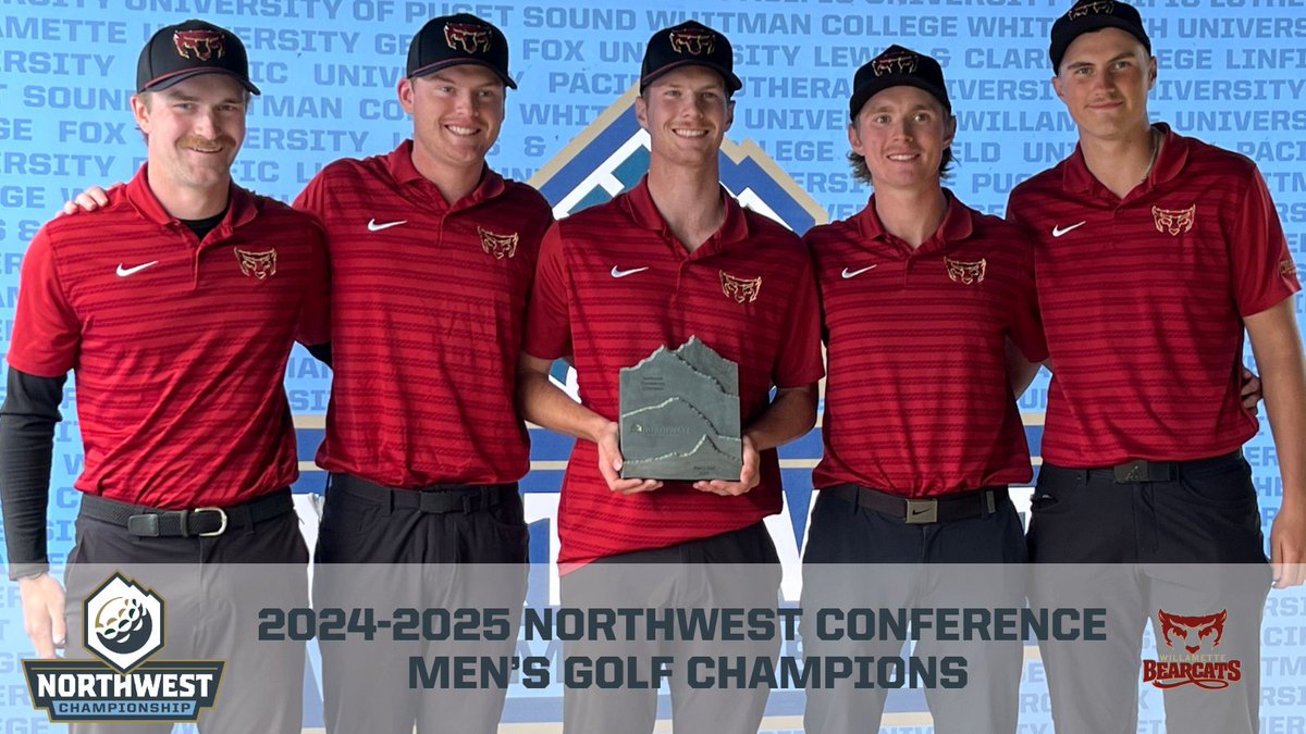 Northwest Conference (@northwestconf) on Twitter photo Congratulations to our 2024-25 NWC Men's Golf Champions <a href="/WillametteGolf/">Willamette Golf</a> After totaling the 2024-25 season, the Bearcats top the standings and earned the AQ to the NCAA Division III Championships!
nwcsports.com/news/2025/4/22… Congratulations to our 2024-25 NWC Men's Golf Champions <a href="/WillametteGolf/">Willamette Golf</a> After totaling the 2024-25 season, the Bearcats top the standings and earned the AQ to the NCAA Division III Championships!
nwcsports.com/news/2025/4/22…