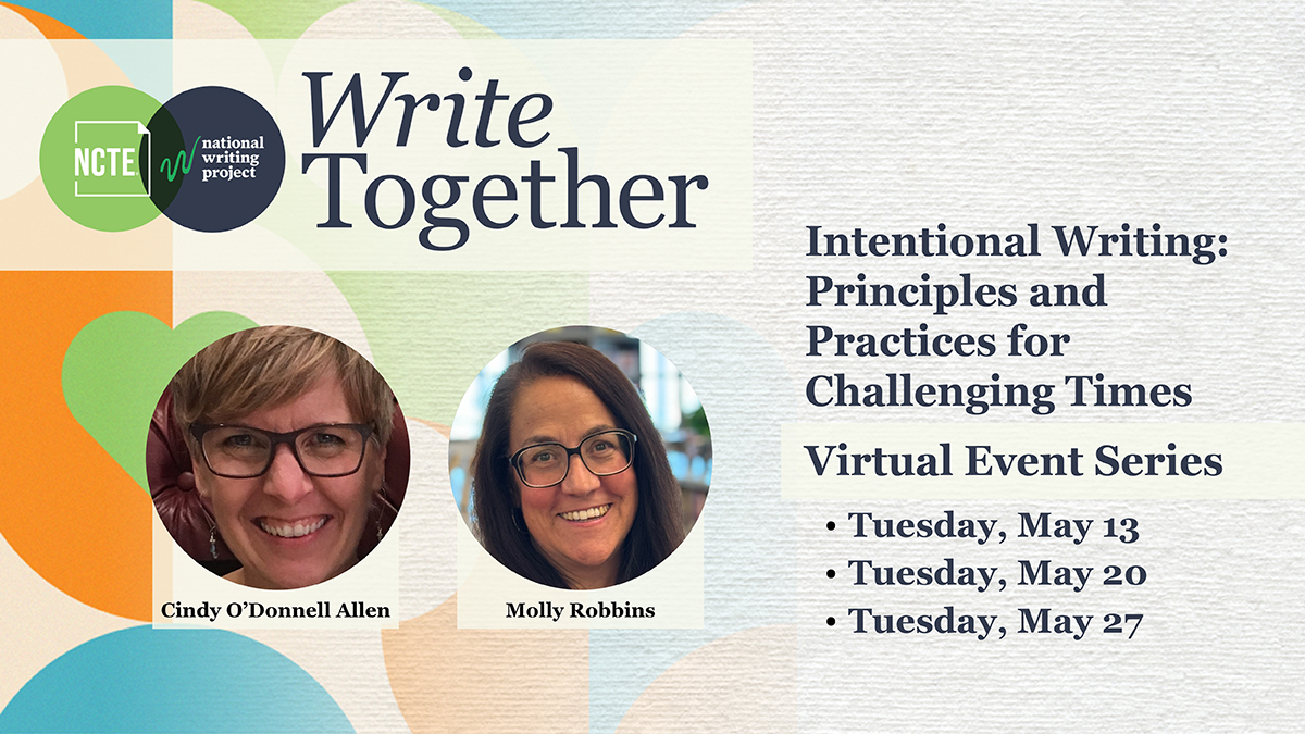 We are navigating uncertain and stressful times. NCTE and the National Writing Project invite teachers to join this unique opportunity demonstrating how intentional writing can uplift educators and their students and create meaningful change. Register: ncte.org/intentional-wr…