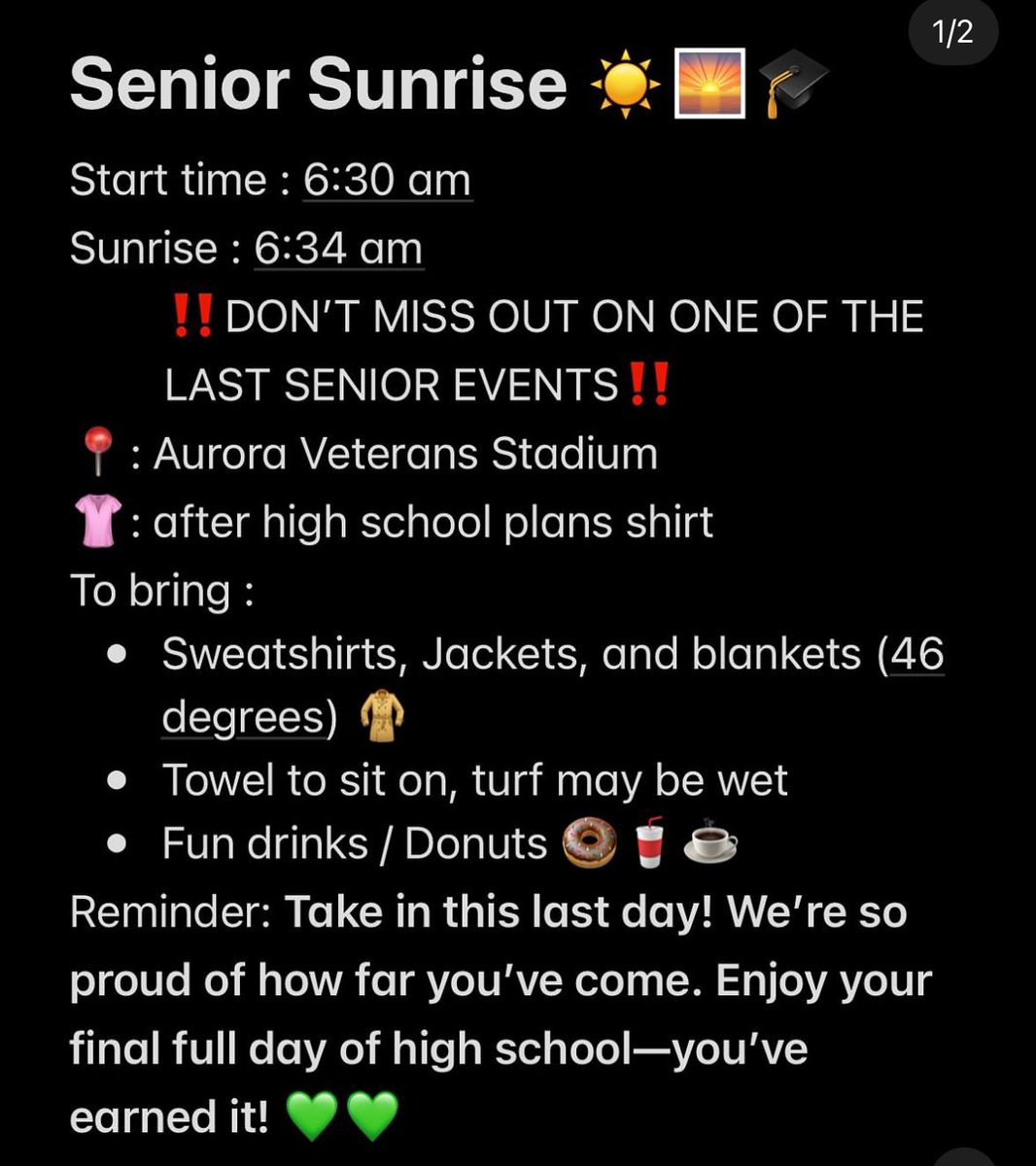 SENIORS!! READ BELOW!