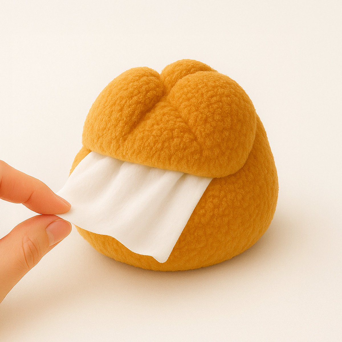 superkakamu's tweet image. シュークリームのティッシュケース