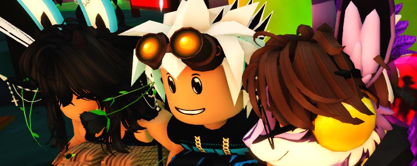 Myles_AlfamaYT's tweet photo. Thank you again to @combatchic23 and @RealDenMacho for joining on an unexpected collaboration stream that was a lot of fun and thank you all for coming too and we also had @NevTurtle and @splurfed join us too during Pet Simulator 99, World Zero and Banana Eats! 🤗💜😄 https://t.co/RNoDFhNL5p