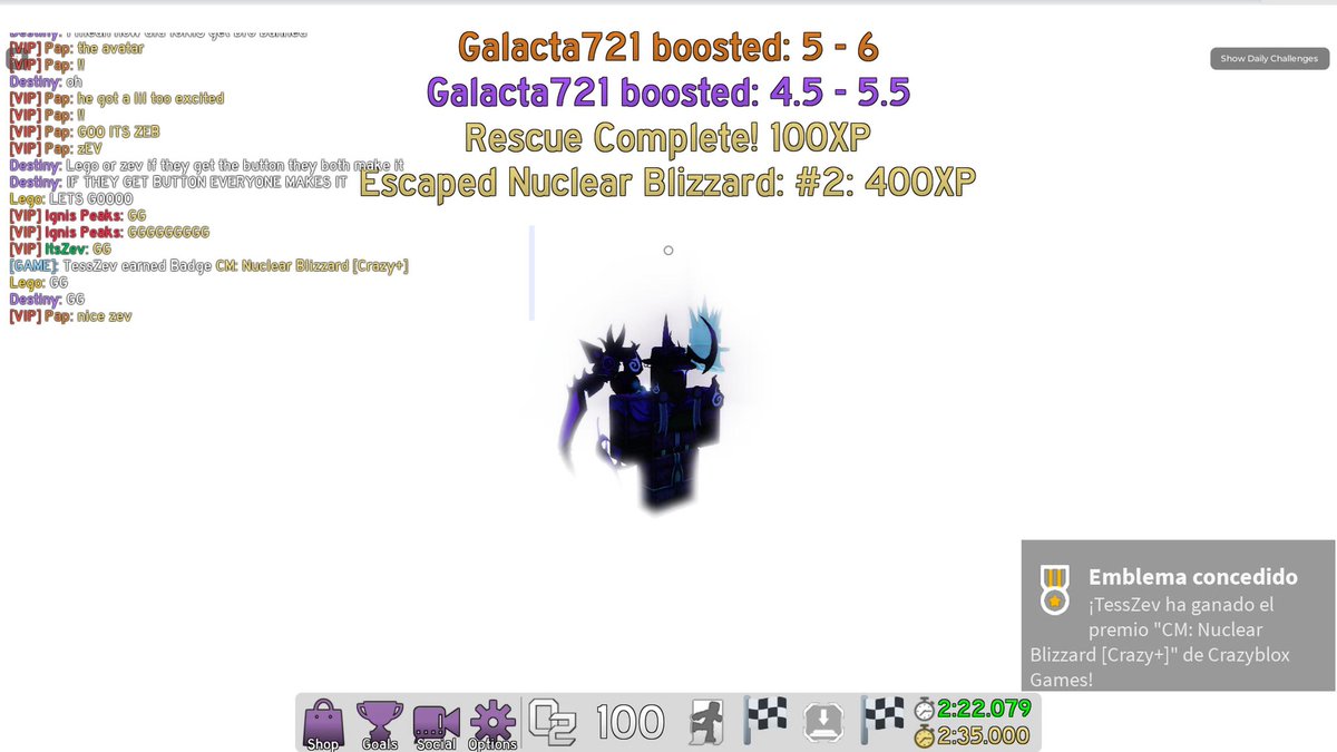 ZevZag's tweet image. Beat Nuclear Blizzard before the normal highlight lmfao