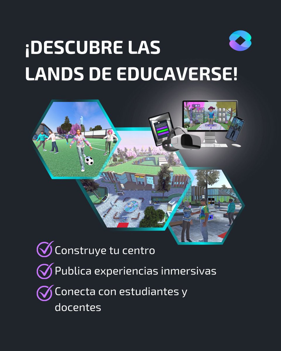 ¡Explora las nuevas Lands disponibles en Educaverse!
Amplía tus horizontes educativos en nuestro metaverso.
🏫Visita la Campus land de Educa360 f.mtr.cool/yiiglneorb 
🌐Descubre más en nuestra web f.mtr.cool/plehlekxed
#educaciondigital  #educaverse #innovacióneducativa
