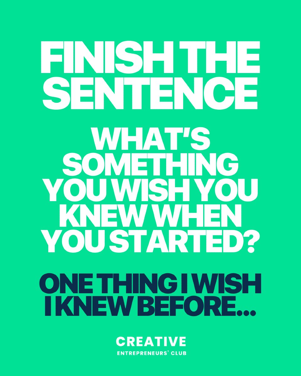 💡 WHAT’S ONE THING YOU WISH YOU KNEW BEFORE STARTING YOUR CREATIVE JOURNEY?

Share your best "wish I knew this sooner" tip below - let’s help the next generation of creatives out! 👇✨

#CreativeAdvice #WhatIKnowNow #FreelancerTips #CreativeJourney #WorkSmarterNotHarder