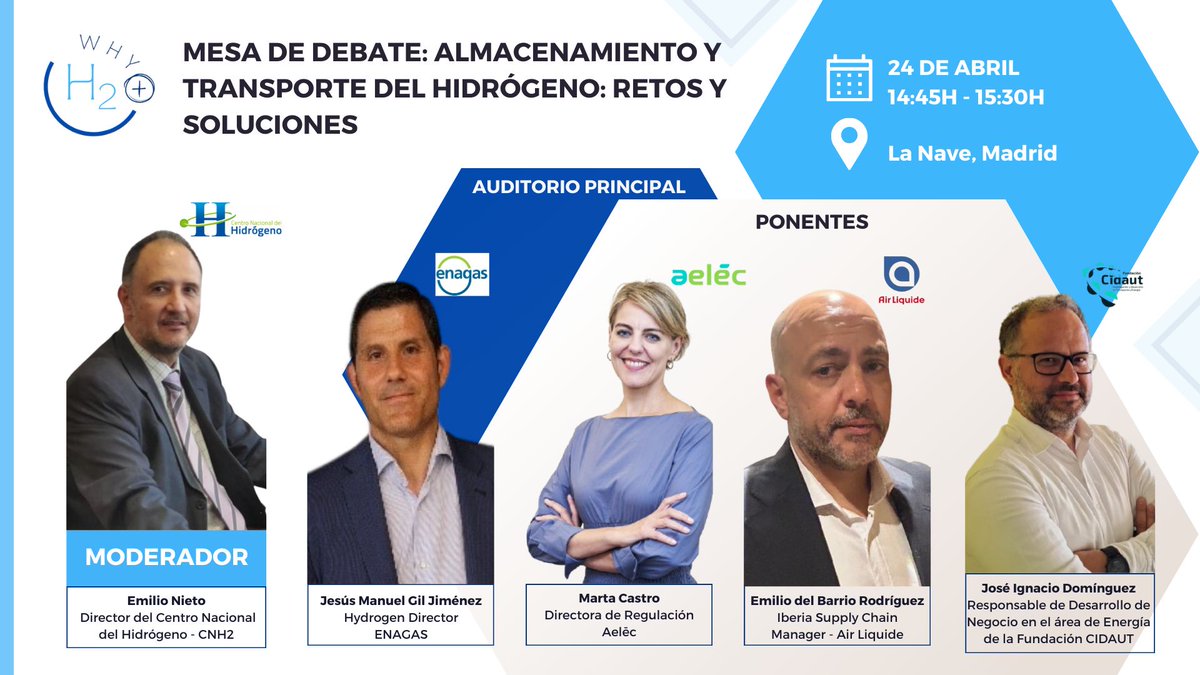 Cidaut's tweet photo. 💧 Cidaut estará en Why H2 – Sustainable Industry Congress
🗣️ Ademas participaremos en la mesa de debate:
 "Almacenamiento y Transporte del Hidrógeno: Retos y Soluciones", junto a destacados expertos

#Cidaut #WhyH2 #TransiciónEnergética #HidrógenoRenovable #IndustriaSostenible https://t.co/Rog0TcYsLX