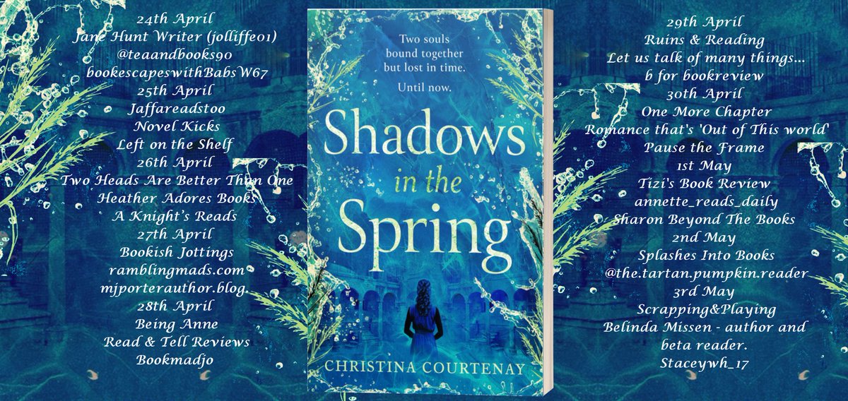 Christina Courtenay (@piaccourtenay) on Twitter photo Only 2 days to publication and start of the #blogtour!
Will the goddess of the spring grant their wishes?
SHADOWS IN THE SPRING - #Romans #Britons #Britannia #Iceni #gladiator #romance #vengeance <a href="/RNAtweets/">Romantic Novelists' Association</a> #TuesNews
Out on Thursday - geni.us/SITS Only 2 days to publication and start of the #blogtour!
Will the goddess of the spring grant their wishes?
SHADOWS IN THE SPRING - #Romans #Britons #Britannia #Iceni #gladiator #romance #vengeance <a href="/RNAtweets/">Romantic Novelists' Association</a> #TuesNews
Out on Thursday - geni.us/SITS