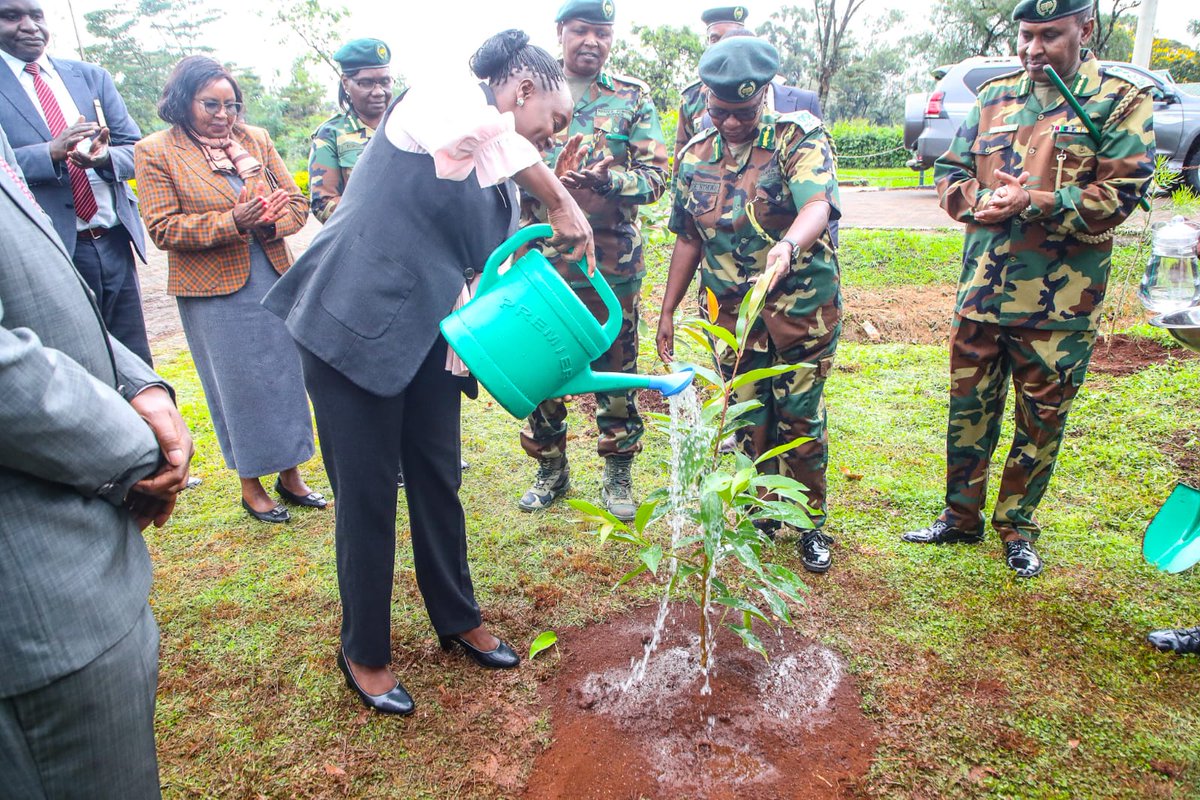 Happening Now: Cabinet Secretary Dr. Deborah M. Barasa is making a familiarisation visit of the Kenya Forest Service (KFS) at the conservation organization's headquarters at Karura, in Nairobi County.