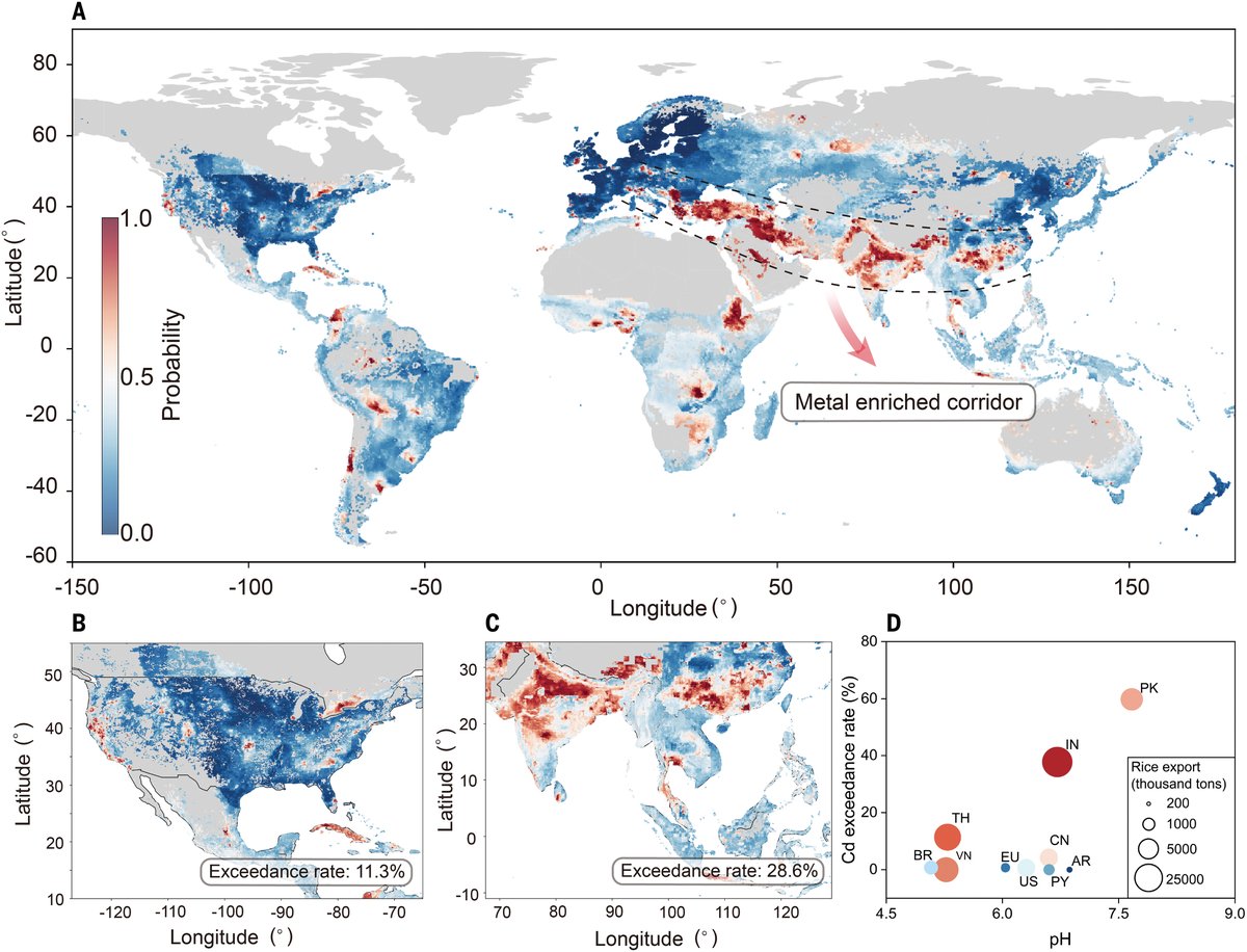 Science Magazine (@sciencemagazine) on Twitter photo In a new Science study, researchers estimate that as many as 1.4 billion people live in areas with soil dangerously polluted by heavy metals like arsenic, cadmium, cobalt, chromium, copper, nickel, and lead. 
The results reveal a global risk, but also a previously unrecognized In a new Science study, researchers estimate that as many as 1.4 billion people live in areas with soil dangerously polluted by heavy metals like arsenic, cadmium, cobalt, chromium, copper, nickel, and lead. 
The results reveal a global risk, but also a previously unrecognized