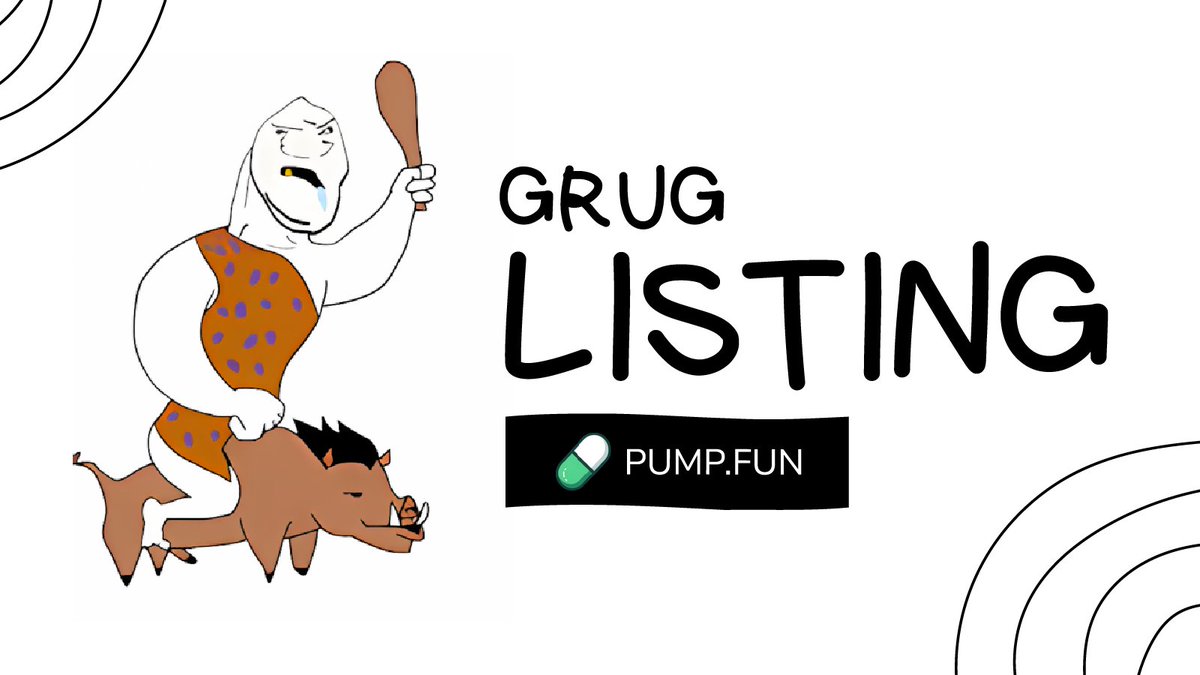 $GRUG is now Listing on pump.fun
pump.fun/5QRtaHhWsgeTSD…