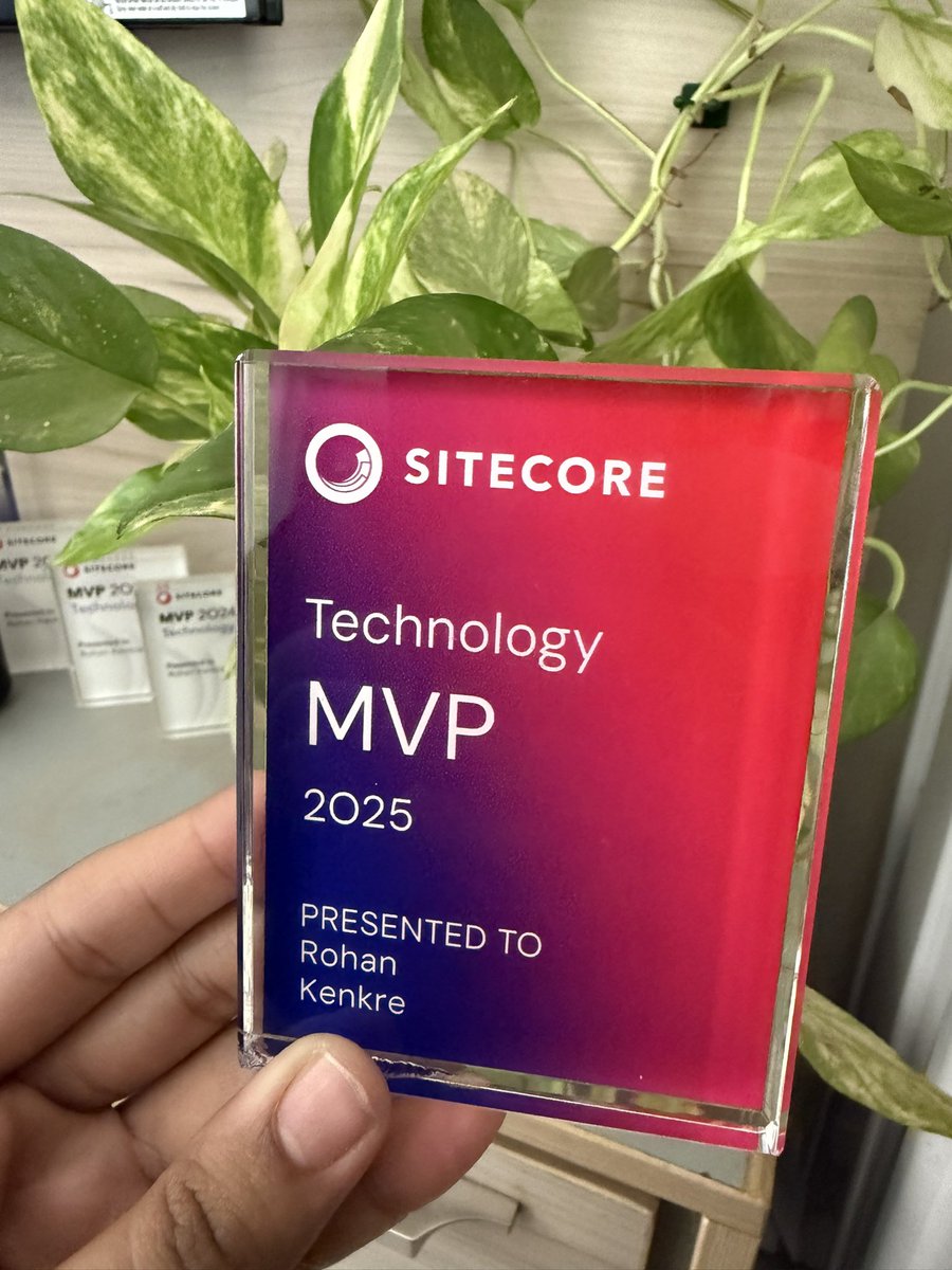 kenkre_rohan's tweet image. ✨ Honored and Grateful! ✨ 

Excited to have received my fifth @Sitecore MVP award! Grateful for this honor. A big thank you to Tamas &amp;amp; Nicole for managing the MVP program!

I feel privileged to be part of such an amazing community. 

#SitecoreMVP #SitecoreCommunity #Techxot