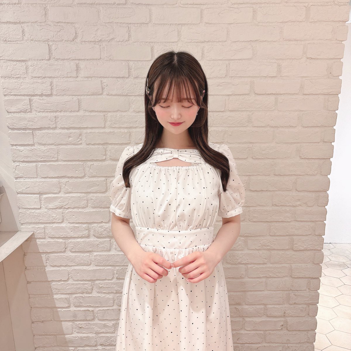近鉄パッセ店 ▫️#バストリボンロングOP ¥11,800- color : OW / PI