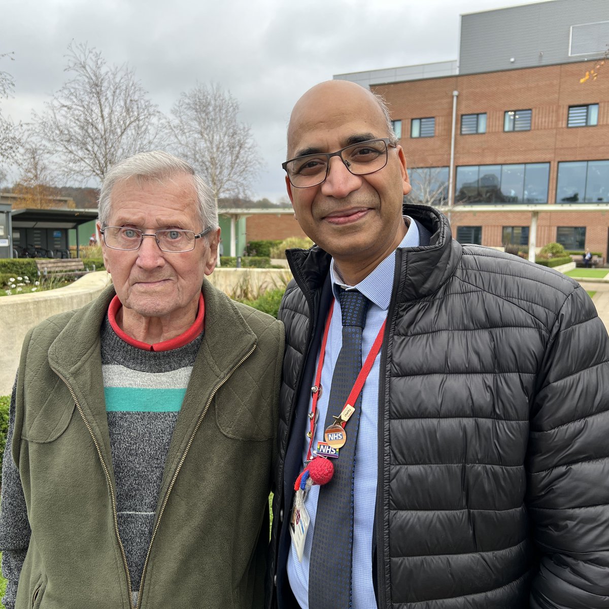 NHS England (@nhsengland) on Twitter photo ‘We do all sorts of difficult things in our job, but it’s for people like Albert.’
Albert recently thanked Mr Golash, Consultant Urologist at <a href="/UHNM_NHS/">UHNM NHS Trust 🏥</a>, who saved his life 18 years ago after being given months to live following a kidney cancer diagnosis. ‘We do all sorts of difficult things in our job, but it’s for people like Albert.’
Albert recently thanked Mr Golash, Consultant Urologist at <a href="/UHNM_NHS/">UHNM NHS Trust 🏥</a>, who saved his life 18 years ago after being given months to live following a kidney cancer diagnosis.