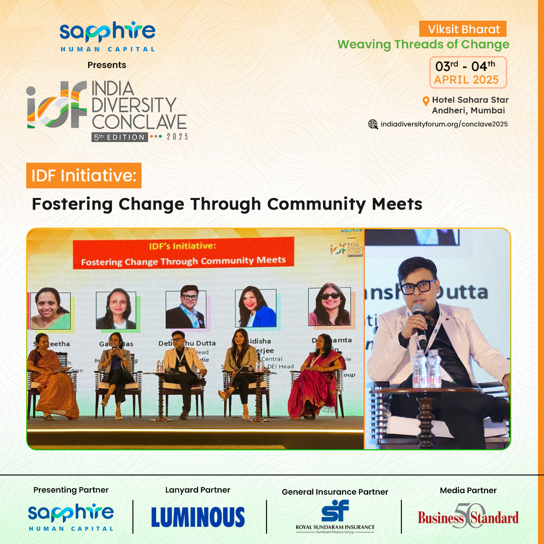 Indiadiversity1's tweet image. “DEI isn’t just internal it’s a shared mission.”

Debanshu Dutta, National Head - HR, @soneparindia, on the power of IDC &amp;amp; collective action.

#IDC2025 #DEILeadership #CultureOfInclusion