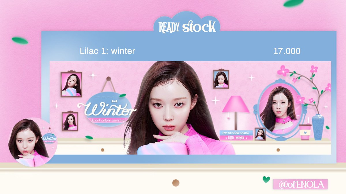 ofENOLA's tweet photo. Hello, teman-teman! 🩰
Enola bawa 4 layout ready stock ning-ning dan winter yang bisa langsung dijemput melalui dm. Free retext ya! 💗

#zonauang #zonajajan https://t.co/8ocAsWHy9o