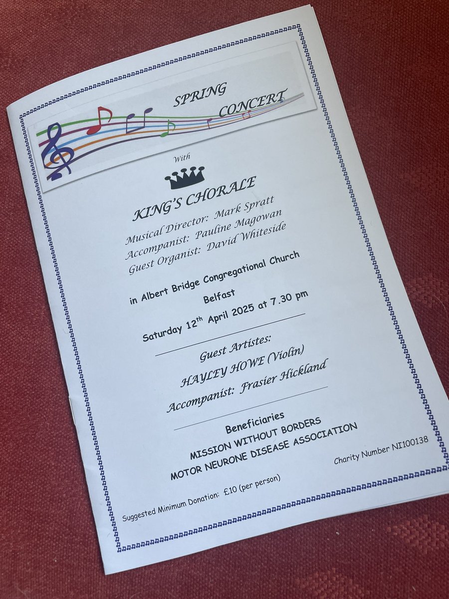 Marie Holmes (@marie_mndani) on Twitter photo Thank you to King’s Chorale for their generous donation to <a href="/MNDA_NI/">MNDA Northern Ireland</a> which was presented at their recent Spring Concert. <a href="/mndassoc/">MND Association</a> #mndani Thank you to King’s Chorale for their generous donation to <a href="/MNDA_NI/">MNDA Northern Ireland</a> which was presented at their recent Spring Concert. <a href="/mndassoc/">MND Association</a> #mndani